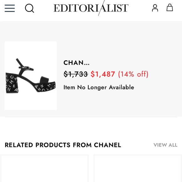CHANEL Black Rhinestone Logo Heeled Sandals - Picture 12 of 12